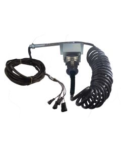 Chicote Espiral Completo/Cavalo Carreta 6,5M + 1,5M 7 Vias Tomada Grande Com Conector Superseal