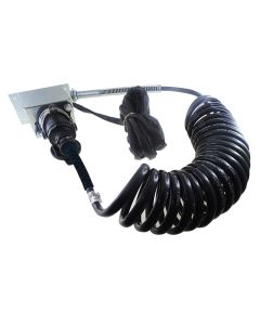 Chicote Espiral Completo/Cavalo Carreta 6,5M + 1,5M 7 Vias Tomada Grande Fios Coloridos